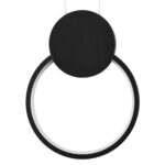 GLOBOSTAR® CYCLOS 61073 Μοντέρνο Κρεμαστό Φωτιστικό Οροφής LED 9W 1080lm 300° AC 220-240V IP20 Ρυθμιζόμενο Λευκό CCT με On/Off 2700K/4500K/6000K - Lumileds SMD Chip - Μαύρο Ματ - Μ21 x Π2.3 x Υ26.5cm - 3 Χρόνια Εγγύηση - Image 6