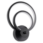 GLOBOSTAR® FREDDIE 61076 Μοντέρνο Φωτιστικό Τοίχου - Απλίκα LED 15W 1800lm 300° AC 220-240V IP20 Ρυθμιζόμενο Λευκό CCT με On/Off 2700K/4500K/6000K - Lumileds SMD Chip - Μαύρο Ματ - Μ20 x Π7.5 x Υ25cm - 3 Χρόνια Εγγύηση - Image 3