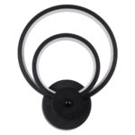 GLOBOSTAR® FREDDIE 61076 Μοντέρνο Φωτιστικό Τοίχου - Απλίκα LED 15W 1800lm 300° AC 220-240V IP20 Ρυθμιζόμενο Λευκό CCT με On/Off 2700K/4500K/6000K - Lumileds SMD Chip - Μαύρο Ματ - Μ20 x Π7.5 x Υ25cm - 3 Χρόνια Εγγύηση - Image 4
