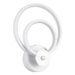 GLOBOSTAR® FREDDIE 61077 Μοντέρνο Φωτιστικό Τοίχου - Απλίκα LED 15W 1800lm 300° AC 220-240V IP20 Ρυθμιζόμενο Λευκό CCT με On/Off 2700K/4500K/6000K - Lumileds SMD Chip - Λευκό Ματ - Μ20 x Π7.5 x Υ25cm - 3 Χρόνια Εγγύηση - Image 3