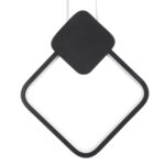 GLOBOSTAR® MARY 61082 Μοντέρνο Κρεμαστό Φωτιστικό Οροφής LED 12W 1440lm 300° AC 220-240V IP20 Ρυθμιζόμενο Λευκό CCT με On/Off 2700K/4500K/6000K - Lumileds SMD Chip - Μαύρο - Μ20 x Π2.3 x Υ28.5cm - 3 Χρόνια Εγγύηση - Image 6
