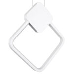 GLOBOSTAR® MARY 61083 Μοντέρνο Κρεμαστό Φωτιστικό Οροφής LED 12W 1440lm 300° AC 220-240V IP20 Ρυθμιζόμενο Λευκό CCT με On/Off 2700K/4500K/6000K - Lumileds SMD Chip - Λευκό - Μ20 x Π2.3 x Υ28.5cm - 3 Χρόνια Εγγύηση - Image 3