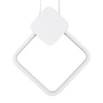 GLOBOSTAR® MARY 61083 Μοντέρνο Κρεμαστό Φωτιστικό Οροφής LED 12W 1440lm 300° AC 220-240V IP20 Ρυθμιζόμενο Λευκό CCT με On/Off 2700K/4500K/6000K - Lumileds SMD Chip - Λευκό - Μ20 x Π2.3 x Υ28.5cm - 3 Χρόνια Εγγύηση - Image 6