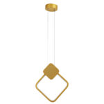 GLOBOSTAR® MARY 61084 Μοντέρνο Κρεμαστό Φωτιστικό Οροφής LED 12W 1440lm 300° AC 220-240V IP20 Ρυθμιζόμενο Λευκό CCT με On/Off 2700K/4500K/6000K - Lumileds SMD Chip - Χρυσό Βούρτσας - Μ20 x Π2.3 x Υ28.5cm - 3 Χρόνια Εγγύηση - Image 5