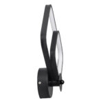 GLOBOSTAR® ANNA 61085 Μοντέρνο Φωτιστικό Τοίχου - Απλίκα LED 15W 1800lm 300° AC 220-240V IP20 Ρυθμιζόμενο Λευκό CCT με On/Off 2700K/4500K/6000K - Lumileds SMD Chip - Μαύρο Ματ - Μ25 x Π8 x Υ30cm - 3 Χρόνια Εγγύηση - Image 5