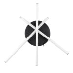 GLOBOSTAR® DRACO 61093 Μοντέρνο Φωτιστικό Οροφής LED 45W 5535lm 120° AC 220-240V IP20 Ρυθμιζόμενο Λευκό CCT με Χειριστήριο από 2700K έως 6000K Dimmable - Lumileds SMD Chip - Μαύρο Ματ - Μ50 x Π50 x Υ11cm - 3 Χρόνια Εγγύηση - Image 5