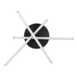 GLOBOSTAR® DRACO 61093 Μοντέρνο Φωτιστικό Οροφής LED 45W 5535lm 120° AC 220-240V IP20 Ρυθμιζόμενο Λευκό CCT με Χειριστήριο από 2700K έως 6000K Dimmable - Lumileds SMD Chip - Μαύρο Ματ - Μ50 x Π50 x Υ11cm - 3 Χρόνια Εγγύηση - Image 6
