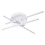 GLOBOSTAR® DRACO 61094 Μοντέρνο Φωτιστικό Οροφής LED 45W 5535lm 120° AC 220-240V IP20 Ρυθμιζόμενο Λευκό CCT με Χειριστήριο από 2700K έως 6000K Dimmable - Lumileds SMD Chip - Λευκό Ματ - Μ50 x Π50 x Υ11cm - 3 Χρόνια Εγγύηση - Image 3