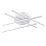 GLOBOSTAR® DRACO 61096 Μοντέρνο Φωτιστικό Οροφής LED 60W 7380lm 120° AC 220-240V IP20 Ρυθμιζόμενο Λευκό CCT με Χειριστήριο από 2700K έως 6000K Dimmable - Lumileds SMD Chip - Λευκό Ματ - Μ60 x Π60 x Υ11cm - 3 Χρόνια Εγγύηση - Image 3