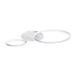 GLOBOSTAR® NEMESIS 61106 Μοντέρνο Φωτιστικό Οροφής LED 67W 6700lm 360° AC 220-240V IP20 Ρυθμιζόμενο Λευκό CCT με Χειριστήριο από 2700K έως 6000K Dimmable - Lumileds SMD Chip - Λευκό Ματ - Μ84 x Π45 x Υ13cm - 3 Χρόνια Εγγύηση - Image 5