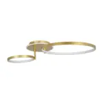 GLOBOSTAR® NEMESIS 61107 Μοντέρνο Φωτιστικό Οροφής LED 67W 6700lm 360° AC 220-240V IP20 Ρυθμιζόμενο Λευκό CCT με Χειριστήριο από 2700K έως 6000K Dimmable - Lumileds SMD Chip - Χρυσό Βούρτσας - Μ84 x Π45 x Υ13cm - 3 Χρόνια Εγγύηση - Image 5