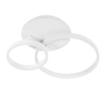 GLOBOSTAR® VENOM 61121 Μοντέρνο Φωτιστικό Οροφής LED 67W 8107lm 360° AC 220-240V IP20 Ρυθμιζόμενο Λευκό CCT με Χειριστήριο από 2700K έως 6000K Dimmable - Lumileds SMD Chip - Λευκό Ματ - Μ60 x Π40 x Υ12.5cm - 3 Χρόνια Εγγύηση - Image 5