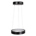 GLOBOSTAR® NEMESIS 61152 Μοντέρνο Κρεμαστό Φωτιστικό Οροφής LED 20W 2000lm 360° AC 220-240V IP20 Ρυθμιζόμενο Λευκό CCT με Χειριστήριο από 2700K έως 6000K Dimmable - Lumileds SMD Chip - Μαυρό Ματ - Μ25 x Π25 x Υ4cm - 3 Χρόνια Εγγύηση - Image 5