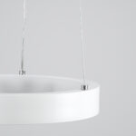 GLOBOSTAR® NEMESIS 61153 Μοντέρνο Κρεμαστό Φωτιστικό Οροφής LED 20W 2356lm 360° AC 220-240V IP20 Ρυθμιζόμενο Λευκό CCT με Χειριστήριο από 2700K έως 6000K Dimmable - Lumileds SMD Chip - Λευκό Ματ - Μ25 x Π25 x Υ4cm - 3 Χρόνια Εγγύηση - Image 6