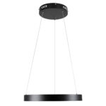 GLOBOSTAR® NEMESIS 61155 Μοντέρνο Κρεμαστό Φωτιστικό Οροφής LED 30W 3513lm 360° AC 220-240V IP20 Ρυθμιζόμενο Λευκό CCT με Χειριστήριο από 2700K έως 6000K Dimmable - Lumileds SMD Chip - Μαυρό Ματ - Μ40 x Π40 x Υ4cm - 3 Χρόνια Εγγύηση - Image 4