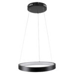 GLOBOSTAR® NEMESIS 61155 Μοντέρνο Κρεμαστό Φωτιστικό Οροφής LED 30W 3513lm 360° AC 220-240V IP20 Ρυθμιζόμενο Λευκό CCT με Χειριστήριο από 2700K έως 6000K Dimmable - Lumileds SMD Chip - Μαυρό Ματ - Μ40 x Π40 x Υ4cm - 3 Χρόνια Εγγύηση - Image 5