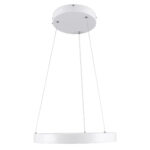 GLOBOSTAR® NEMESIS 61156 Μοντέρνο Κρεμαστό Φωτιστικό Οροφής LED 30W 3513lm 360° AC 220-240V IP20 Ρυθμιζόμενο Λευκό CCT με Χειριστήριο από 2700K έως 6000K Dimmable - Lumileds SMD Chip - Λευκό Ματ - Μ40 x Π40 x Υ4cm - 3 Χρόνια Εγγύηση - Image 4