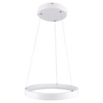 GLOBOSTAR® NEMESIS 61156 Μοντέρνο Κρεμαστό Φωτιστικό Οροφής LED 30W 3513lm 360° AC 220-240V IP20 Ρυθμιζόμενο Λευκό CCT με Χειριστήριο από 2700K έως 6000K Dimmable - Lumileds SMD Chip - Λευκό Ματ - Μ40 x Π40 x Υ4cm - 3 Χρόνια Εγγύηση - Image 5