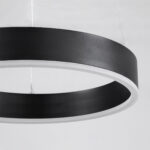GLOBOSTAR® VENOM 61173 Μοντέρνο Κρεμαστό Φωτιστικό Οροφής LED 30W 3513lm 120° AC 220-240V IP20 Ρυθμιζόμενο Λευκό CCT με Χειριστήριο από 2700K έως 6000K Dimmable - Lumileds SMD Chip - Μαύρο Ματ - Μ40 x Π40 x Υ6.5cm - 3 Χρόνια Εγγύηση - Image 6