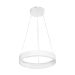 GLOBOSTAR® VENOM 61174 Μοντέρνο Κρεμαστό Φωτιστικό Οροφής LED 30W 3513lm 120° AC 220-240V IP20 Ρυθμιζόμενο Λευκό CCT με Χειριστήριο από 2700K έως 6000K Dimmable - Lumileds SMD Chip - Λευκό Ματ - Μ40 x Π40 x Υ6.5cm - 3 Χρόνια Εγγύηση - Image 3