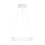 GLOBOSTAR® VENOM 61174 Μοντέρνο Κρεμαστό Φωτιστικό Οροφής LED 30W 3513lm 120° AC 220-240V IP20 Ρυθμιζόμενο Λευκό CCT με Χειριστήριο από 2700K έως 6000K Dimmable - Lumileds SMD Chip - Λευκό Ματ - Μ40 x Π40 x Υ6.5cm - 3 Χρόνια Εγγύηση - Image 4