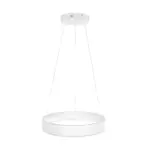GLOBOSTAR® VENOM 61174 Μοντέρνο Κρεμαστό Φωτιστικό Οροφής LED 30W 3513lm 120° AC 220-240V IP20 Ρυθμιζόμενο Λευκό CCT με Χειριστήριο από 2700K έως 6000K Dimmable - Lumileds SMD Chip - Λευκό Ματ - Μ40 x Π40 x Υ6.5cm - 3 Χρόνια Εγγύηση - Image 5