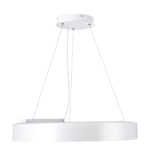 GLOBOSTAR® RA 61195 Μοντέρνο Κρεμαστό Φωτιστικό Οροφής LED 67W 7370lm 120° AC 220-240V IP20 Ρυθμιζόμενο Λευκό CCT με Χειριστήριο από 2700K έως 6000K Dimmable - Lumileds SMD Chip - Λευκό Ματ - Μ60 x Π60 x Υ8cm - 3 Χρόνια Εγγύηση - Image 4