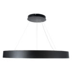 GLOBOSTAR® RA 61196 Μοντέρνο Κρεμαστό Φωτιστικό Οροφής LED 75W 8250lm 120° AC 220-240V IP20 Ρυθμιζόμενο Λευκό CCT με Χειριστήριο από 2700K έως 6000K Dimmable - Lumileds SMD Chip - Μαύρο Ματ - Μ80 x Π80 x Υ8cm - 3 Χρόνια Εγγύηση - Image 4