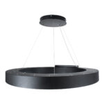 GLOBOSTAR® RA 61196 Μοντέρνο Κρεμαστό Φωτιστικό Οροφής LED 75W 8250lm 120° AC 220-240V IP20 Ρυθμιζόμενο Λευκό CCT με Χειριστήριο από 2700K έως 6000K Dimmable - Lumileds SMD Chip - Μαύρο Ματ - Μ80 x Π80 x Υ8cm - 3 Χρόνια Εγγύηση - Image 5