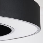 GLOBOSTAR® RA 61196 Μοντέρνο Κρεμαστό Φωτιστικό Οροφής LED 75W 8250lm 120° AC 220-240V IP20 Ρυθμιζόμενο Λευκό CCT με Χειριστήριο από 2700K έως 6000K Dimmable - Lumileds SMD Chip - Μαύρο Ματ - Μ80 x Π80 x Υ8cm - 3 Χρόνια Εγγύηση - Image 6