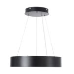 GLOBOSTAR® BURTON 61200 Μοντέρνο Κρεμαστό Φωτιστικό Οροφής LED 67W 7370lm 120° AC 220-240V IP20 Ρυθμιζόμενο Λευκό CCT με Χειριστήριο από 2700K έως 6000K Dimmable - Lumileds SMD Chip - Μαύρο Ματ - Μ40 x Π40 x Υ8cm - 3 Χρόνια Εγγύηση - Image 3