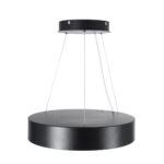 GLOBOSTAR® BURTON 61200 Μοντέρνο Κρεμαστό Φωτιστικό Οροφής LED 67W 7370lm 120° AC 220-240V IP20 Ρυθμιζόμενο Λευκό CCT με Χειριστήριο από 2700K έως 6000K Dimmable - Lumileds SMD Chip - Μαύρο Ματ - Μ40 x Π40 x Υ8cm - 3 Χρόνια Εγγύηση - Image 4