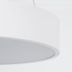 GLOBOSTAR® BURTON 61201 Μοντέρνο Κρεμαστό Φωτιστικό Οροφής LED 67W 7370lm 120° AC 220-240V IP20 Ρυθμιζόμενο Λευκό CCT με Χειριστήριο από 2700K έως 6000K Dimmable - Lumileds SMD Chip - Λευκό Ματ - Μ40 x Π40 x Υ8cm - 3 Χρόνια Εγγύηση - Image 6