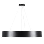 GLOBOSTAR® BURTON 61202 Μοντέρνο Κρεμαστό Φωτιστικό Οροφής LED 75W 8625lm 120° AC 220-240V IP20 Ρυθμιζόμενο Λευκό CCT με Χειριστήριο από 2700K έως 6000K Dimmable - Lumileds SMD Chip - Μαύρο Ματ - Μ60 x Π60 x Υ8cm - 3 Χρόνια Εγγύηση - Image 4