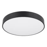 GLOBOSTAR® BURTON 61202-S Μοντέρνο Φωτιστικό Οροφής LED 75W 8625lm 120° AC 220-240V IP20 Ρυθμιζόμενο Λευκό CCT με Χειριστήριο από 2700K έως 6000K Dimmable - Lumileds SMD Chip - Μαύρο Ματ - Μ60 x Π60 x Υ8cm - 3 Χρόνια Εγγύηση - Image 3