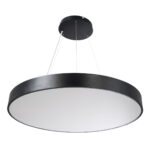 GLOBOSTAR® BURTON 61204 Μοντέρνο Κρεμαστό Φωτιστικό Οροφής LED 100W 11020lm 120° AC 220-240V IP20 Ρυθμιζόμενο Λευκό CCT με Χειριστήριο από 2700K έως 6000K Dimmable - Lumileds SMD Chip - Μαύρο Ματ - Μ80 x Π80 x Υ8cm - 3 Χρόνια Εγγύηση - Image 2