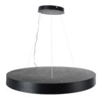 GLOBOSTAR® BURTON 61204 Μοντέρνο Κρεμαστό Φωτιστικό Οροφής LED 100W 11020lm 120° AC 220-240V IP20 Ρυθμιζόμενο Λευκό CCT με Χειριστήριο από 2700K έως 6000K Dimmable - Lumileds SMD Chip - Μαύρο Ματ - Μ80 x Π80 x Υ8cm - 3 Χρόνια Εγγύηση - Image 4
