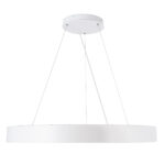 GLOBOSTAR® BURTON 61205 Μοντέρνο Κρεμαστό Φωτιστικό Οροφής LED 100W 11020lm 120° AC 220-240V IP20 Ρυθμιζόμενο Λευκό CCT με Χειριστήριο από 2700K έως 6000K Dimmable - Lumileds SMD Chip - Λευκό Ματ - Μ80 x Π80 x Υ8cm - 3 Χρόνια Εγγύηση - Image 3