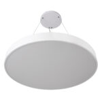 GLOBOSTAR® BURTON 61205 Μοντέρνο Κρεμαστό Φωτιστικό Οροφής LED 100W 11020lm 120° AC 220-240V IP20 Ρυθμιζόμενο Λευκό CCT με Χειριστήριο από 2700K έως 6000K Dimmable - Lumileds SMD Chip - Λευκό Ματ - Μ80 x Π80 x Υ8cm - 3 Χρόνια Εγγύηση - Image 5