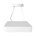 GLOBOSTAR® KAMALA 61207 Μοντέρνο Κρεμαστό Φωτιστικό Οροφής LED 67W 7370lm 120° AC 220-240V IP20 Ρυθμιζόμενο Λευκό CCT με Χειριστήριο από 2700K έως 6000K Dimmable - Lumileds SMD Chip - Λευκό Ματ - Μ40 x Π40 x Υ8cm - 3 Χρόνια Εγγύηση - Image 6