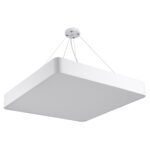 GLOBOSTAR® KAMALA 61209 Μοντέρνο Κρεμαστό Φωτιστικό Οροφής LED 75W 8625lm 120° AC 220-240V IP20 Ρυθμιζόμενο Λευκό CCT με Χειριστήριο από 2700K έως 6000K Dimmable - Lumileds SMD Chip - Λευκό Ματ - Μ60 x Π60 x Υ8cm - 3 Χρόνια Εγγύηση - Image 2