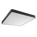 GLOBOSTAR® KAMALA 61210-S Μοντέρνο Φωτιστικό Οροφής LED 100W 11020lm 120° AC 220-240V IP20 Ρυθμιζόμενο Λευκό CCT με Χειριστήριο από 2700K έως 6000K Dimmable - Lumileds SMD Chip - Μαύρο Ματ - Μ80 x Π80 x Υ8cm - 3 Χρόνια Εγγύηση - Image 3
