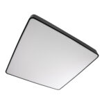 GLOBOSTAR® KAMALA 61210-S Μοντέρνο Φωτιστικό Οροφής LED 100W 11020lm 120° AC 220-240V IP20 Ρυθμιζόμενο Λευκό CCT με Χειριστήριο από 2700K έως 6000K Dimmable - Lumileds SMD Chip - Μαύρο Ματ - Μ80 x Π80 x Υ8cm - 3 Χρόνια Εγγύηση - Image 5