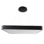 GLOBOSTAR® KAMALA 61210-P Μοντέρνο Κρεμαστό Φωτιστικό Οροφής LED 100W 11020lm 120° AC 220-240V IP20 Ρυθμιζόμενο Λευκό CCT με Χειριστήριο από 2700K έως 6000K Dimmable - Lumileds SMD Chip - Μαύρο Ματ - Μ80 x Π80 x Υ8cm - 3 Χρόνια Εγγύηση - Image 5