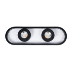 GLOBOSTAR® NESPO 61212 Μοντέρνο Φωτιστικό Οροφής LED 36W 4032lm 360° & 45° AC 220-240V IP20 Ρυθμιζόμενο Λευκό CCT με On/Off 2700K/4500K/6000K - Lumileds SMD Chip - Μαύρο Ματ - Μ40 x Π13 x Υ6.5cm - 3 Χρόνια Εγγύηση - Image 5