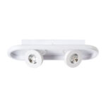 GLOBOSTAR® NESPO 61213 Μοντέρνο Φωτιστικό Οροφής LED 36W 4032lm 360° & 45° AC 220-240V IP20 Ρυθμιζόμενο Λευκό CCT με On/Off 2700K/4500K/6000K - Lumileds SMD Chip - Λευκό Ματ - Μ40 x Π13 x Υ6.5cm - 3 Χρόνια Εγγύηση - Image 4