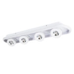 GLOBOSTAR® NESPO 61215 Μοντέρνο Φωτιστικό Οροφής LED 48W 5376lm 360° & 45° AC 220-240V IP20 Ρυθμιζόμενο Λευκό CCT με On/Off 2700K/4500K/6000K - Lumileds SMD Chip - Λευκό Ματ - Μ80 x Π13 x Υ6.5cm - 3 Χρόνια Εγγύηση - Image 3