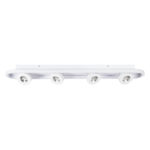 GLOBOSTAR® NESPO 61215 Μοντέρνο Φωτιστικό Οροφής LED 48W 5376lm 360° & 45° AC 220-240V IP20 Ρυθμιζόμενο Λευκό CCT με On/Off 2700K/4500K/6000K - Lumileds SMD Chip - Λευκό Ματ - Μ80 x Π13 x Υ6.5cm - 3 Χρόνια Εγγύηση - Image 4