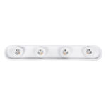 GLOBOSTAR® NESPO 61215 Μοντέρνο Φωτιστικό Οροφής LED 48W 5376lm 360° & 45° AC 220-240V IP20 Ρυθμιζόμενο Λευκό CCT με On/Off 2700K/4500K/6000K - Lumileds SMD Chip - Λευκό Ματ - Μ80 x Π13 x Υ6.5cm - 3 Χρόνια Εγγύηση - Image 5
