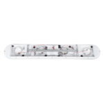 GLOBOSTAR® NESPO 61215 Μοντέρνο Φωτιστικό Οροφής LED 48W 5376lm 360° & 45° AC 220-240V IP20 Ρυθμιζόμενο Λευκό CCT με On/Off 2700K/4500K/6000K - Lumileds SMD Chip - Λευκό Ματ - Μ80 x Π13 x Υ6.5cm - 3 Χρόνια Εγγύηση - Image 6
